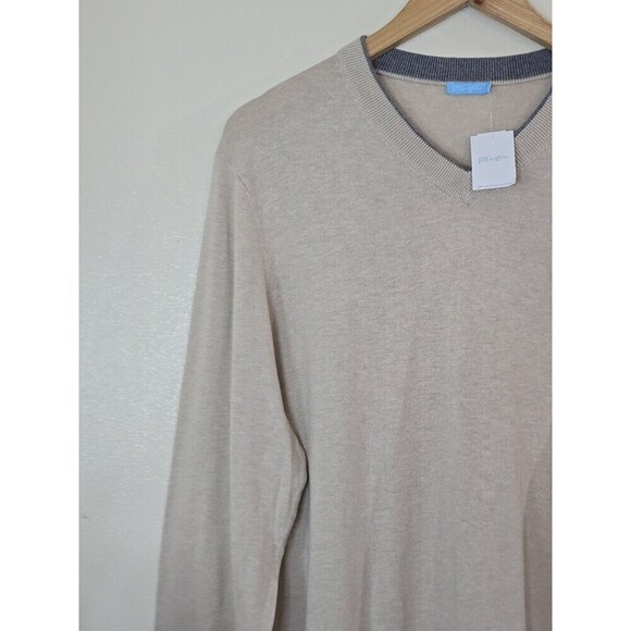 J. McLaughlin Milton Sweater Mens Size XL V Neck Lightweight Cashmere Blend - Picture 3 of 8